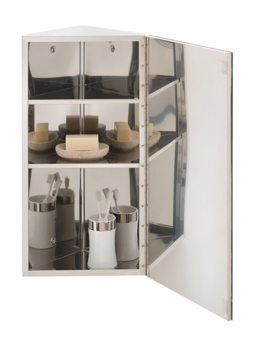 rak riva corner mirror cabinet second image