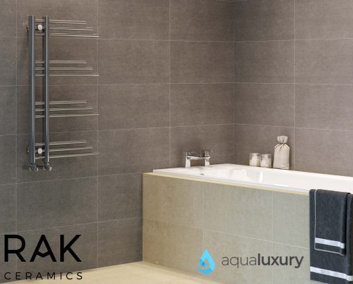 RAK Basilica Eiffel Heated Towel Rail 500mm x 900mm al image