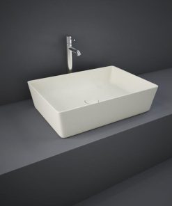 rak feeling rectangular counter top wash basin main image greige