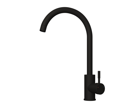 Oriel black kitchen Tapp matt black