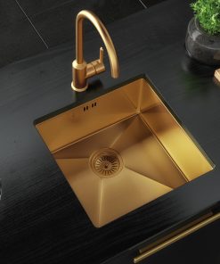 GOLD SINKGLE BOWL SINK