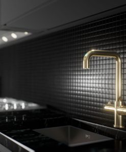 gold hot water instant kitchen tap