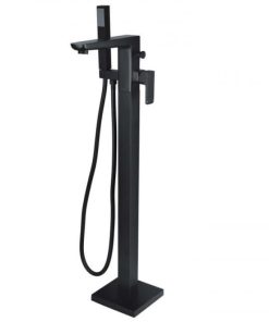 rak moon free standing shower filler black main image