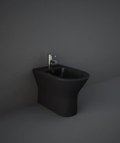 RAK BACK TO WALL RIMLESS BIDET MAIN IMAGE BLACK