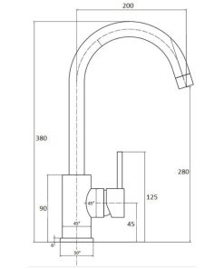 stainless steel kitchen sink tap